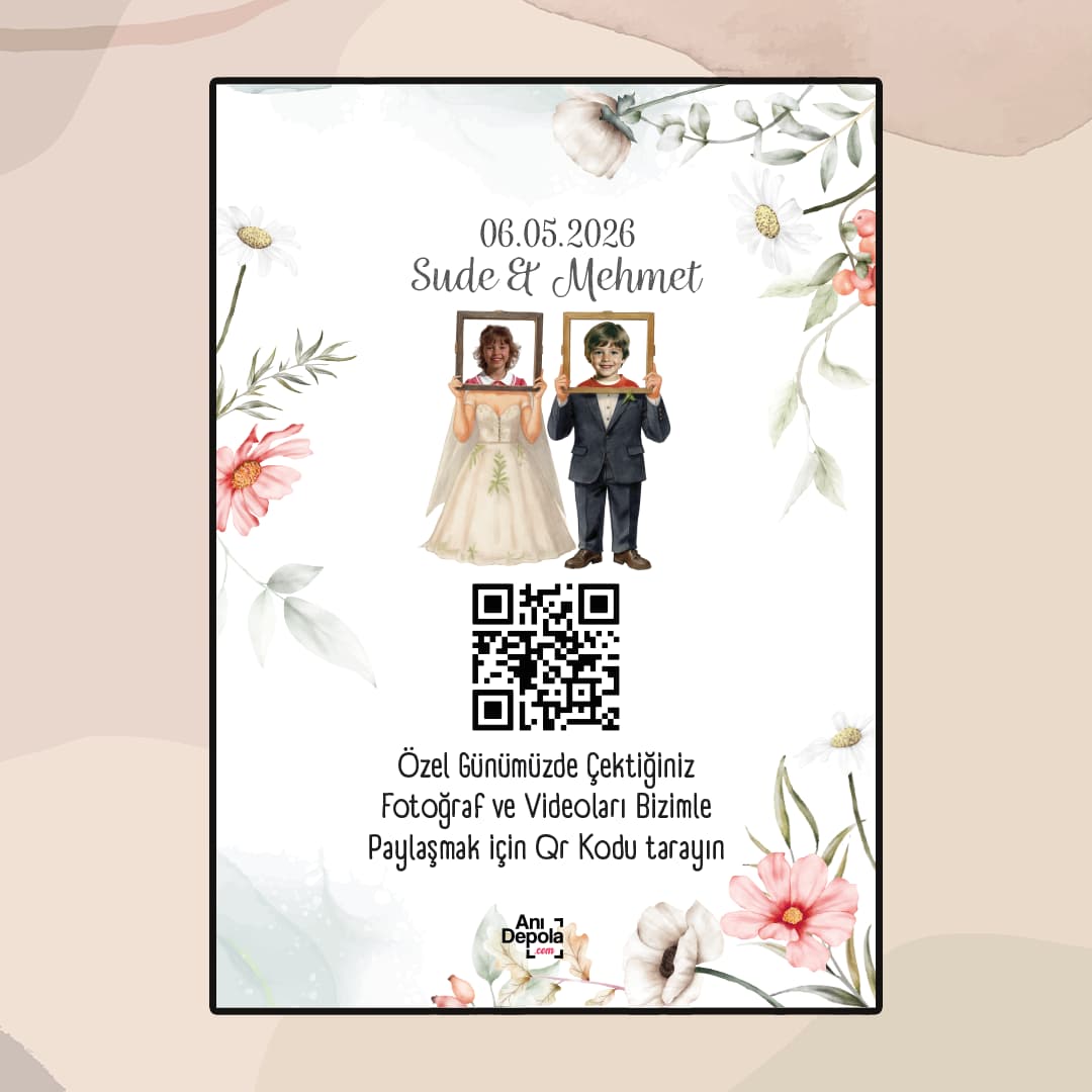 Kişiye Özel QR Kart Tasarım Hizmeti 💕 (Masa Kartı)