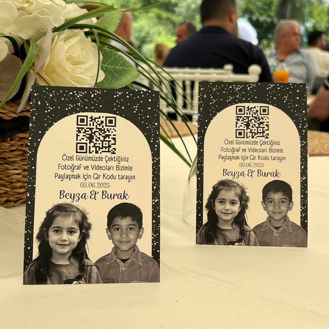 Kişiye Özel QR Kart Tasarım Hizmeti 💕 (Masa Kartı)