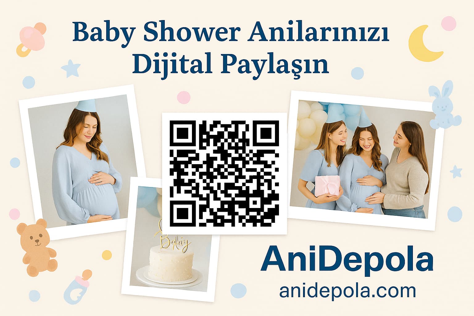 Baby Shower İçin Dijital Anı Albümü